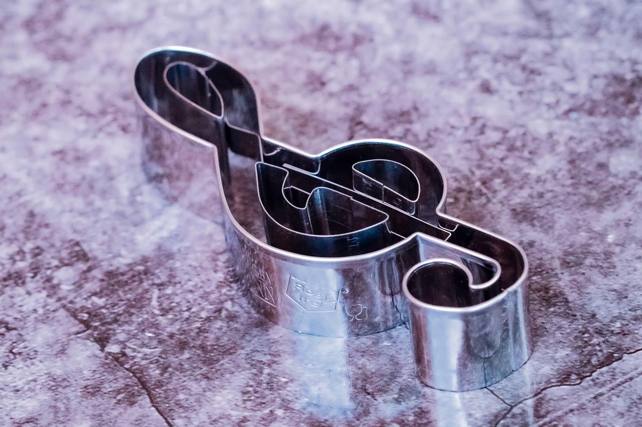 Music Treble Clef Cookie Cutter  - v-a-n-3-ss-a / Pixabay