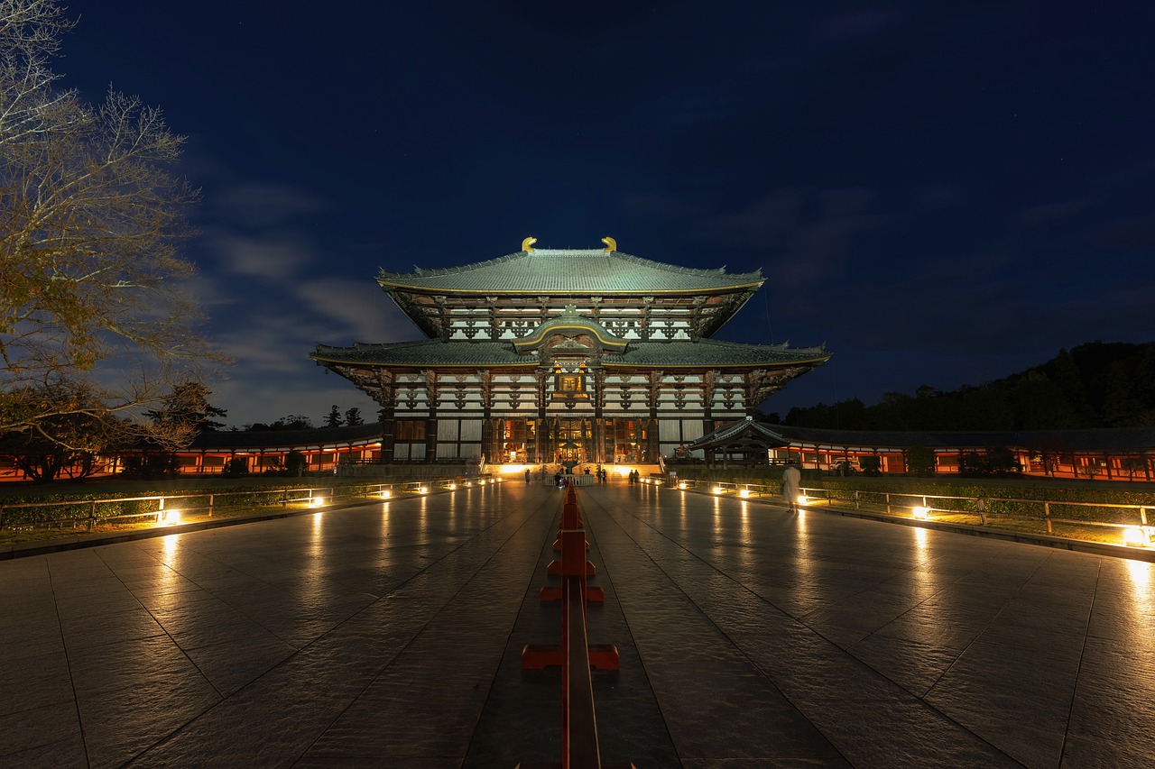 Night View Building Temple  - Kanenori / Pixabay