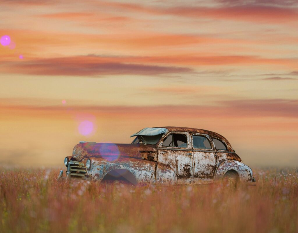 Old Car Scrap Meadow Wreck  - BiancavanDijk / Pixabay