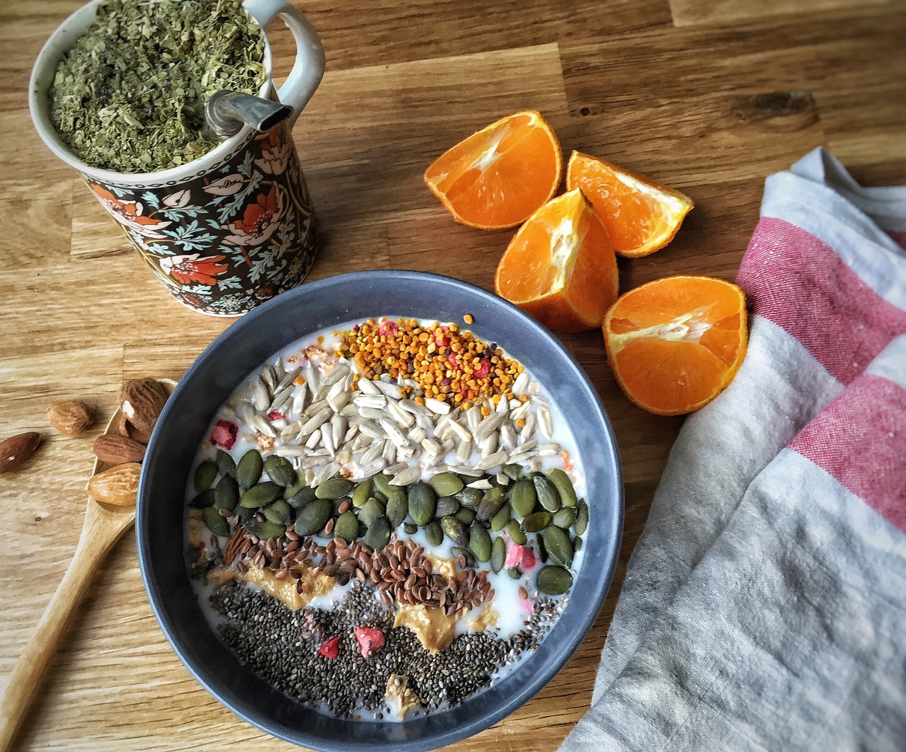 Orange Rye Porridge Seeds Muesli  - CookYourLife / Pixabay
