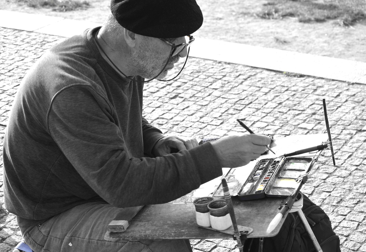 Painter Street Artist Old Man  - aszak / Pixabay