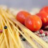pasta tomatoes peppercorns noodles 663096