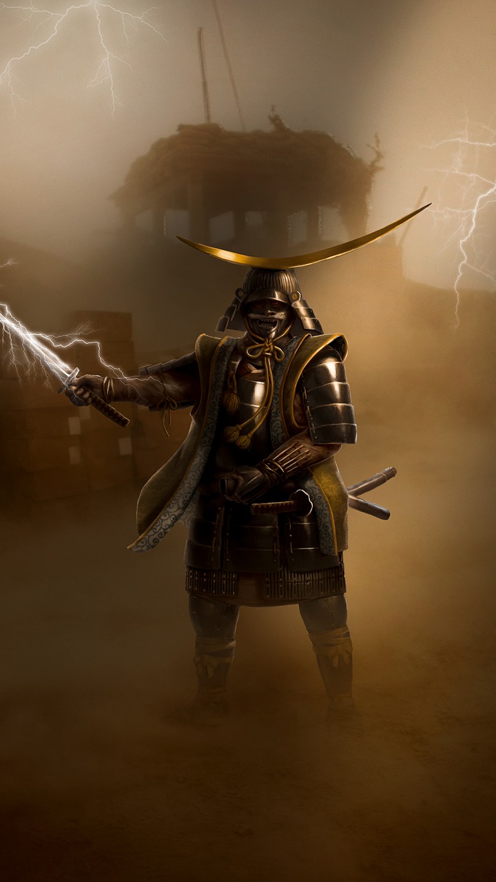 Phone Wallpaper Desert Samurai - Impermanent / Pixabay