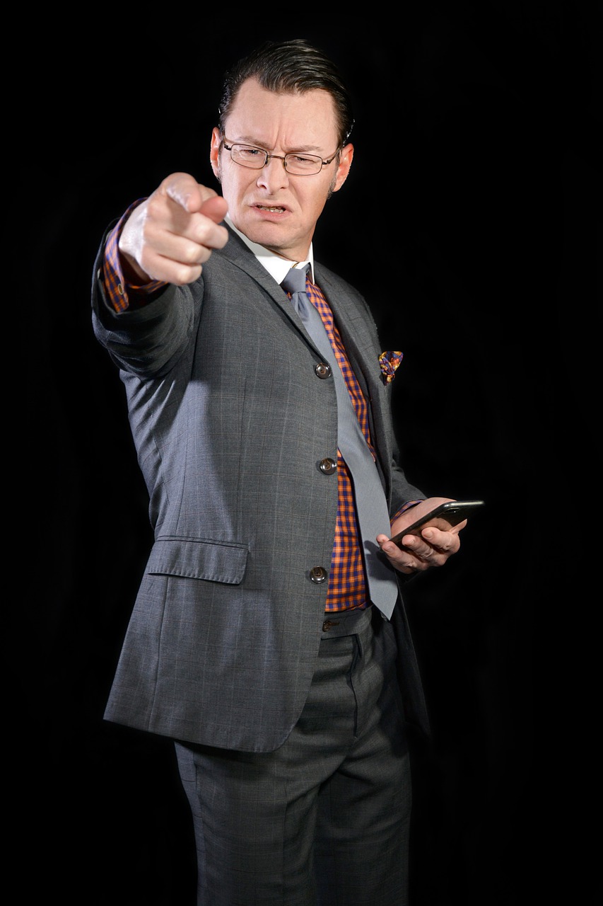 Pointing Businessman Aggressive  - michael_schueller / Pixabay