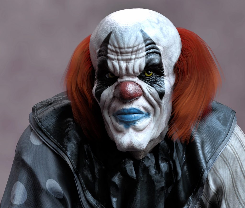 Portrait Clown Evil Horror Clown  - kalhh / Pixabay