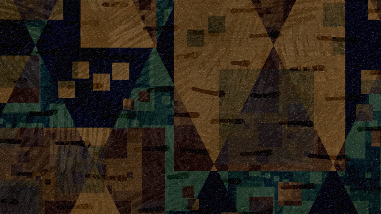 Rhombus Mosaic Wall Art Artwork - chenspec / Pixabay