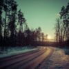 Road Trees Winter Sunrise Sunset  - Mitrey / Pixabay