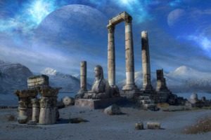 Ruins History Fantasy Moon Planets  - gene1970 / Pixabay