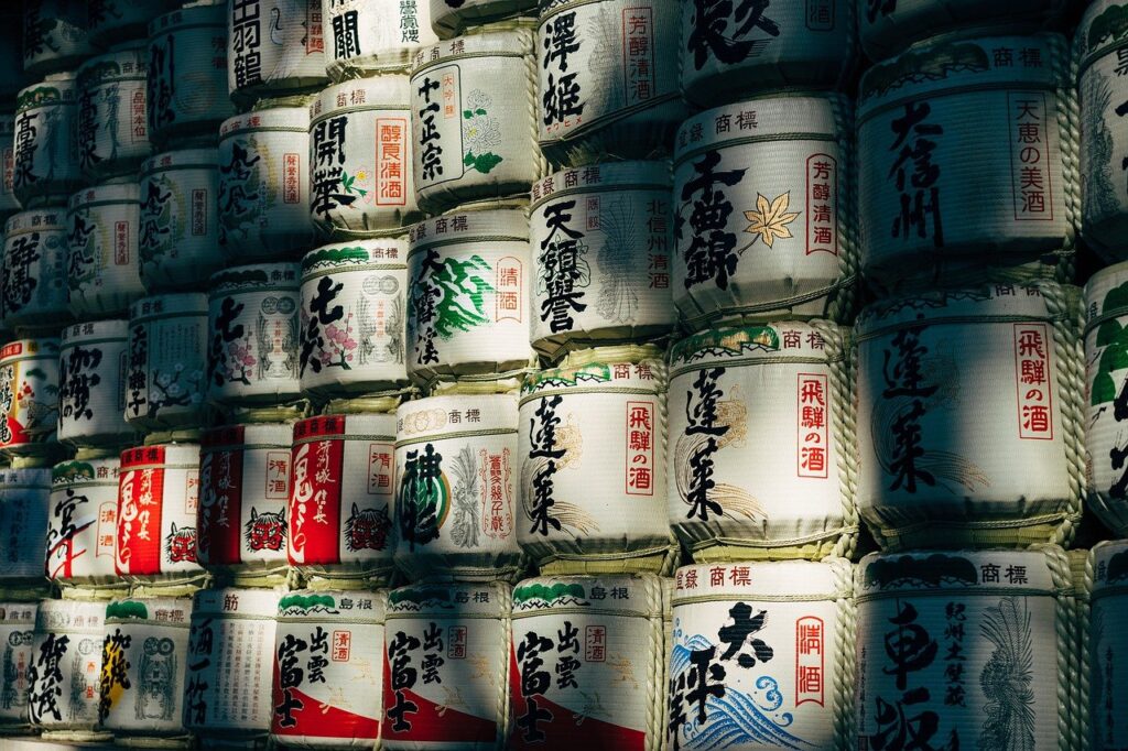 Sake Drink Alcohol Shrine Meiji  - viarami / Pixabay