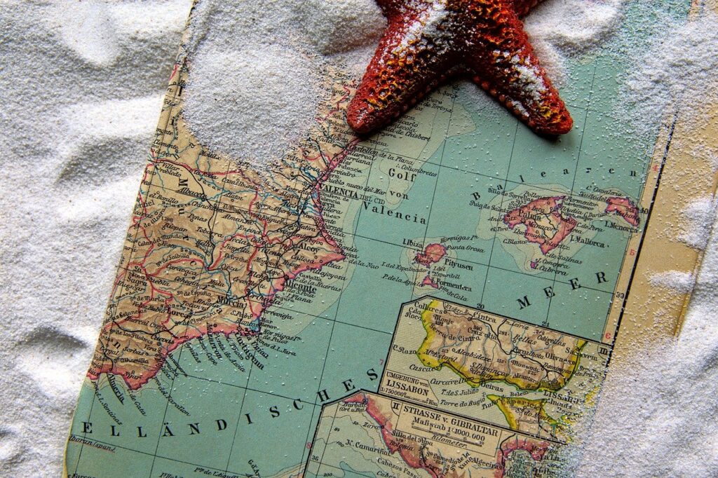 Sand Beach Map Starfish Easter  - lovini / Pixabay