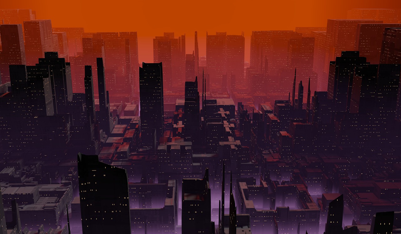 Sci Fi City Futuristic Cyberpunk  - AlexAntropov86 / Pixabay