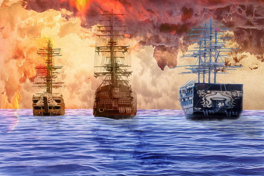 Ships Pirate Ship Sea Sailing  - MisterPittinger / Pixabay