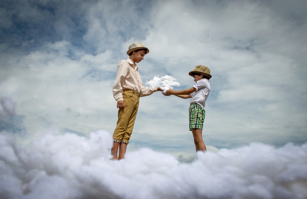 Sky Clouds Boys Kids Atmosphere  - Victoria_Borodinova / Pixabay