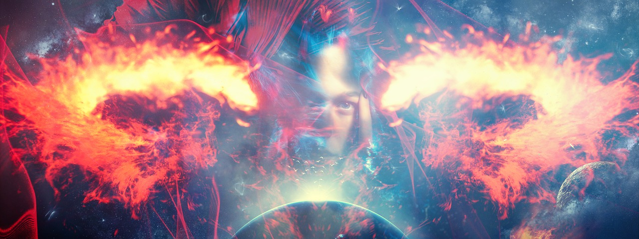 Space Galaxy Person Face Fire - PatoLenin / Pixabay