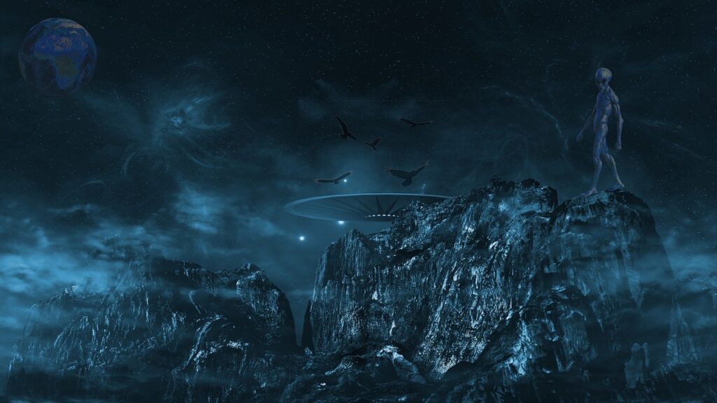 Space Spaceship Alien Ufo  - 1tamara2 / Pixabay