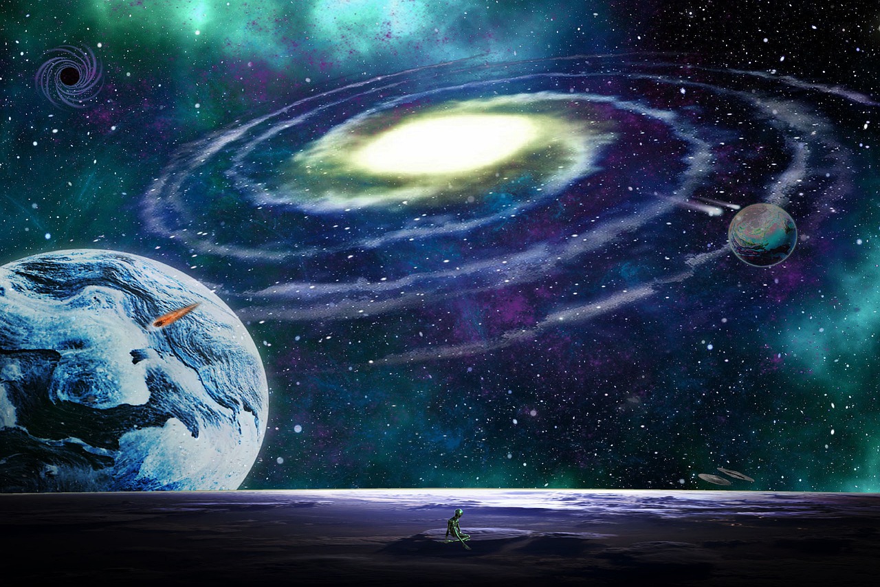 Space Universe Galaxy Alien Planet  - PEBF / Pixabay