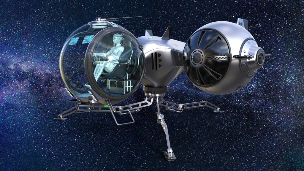 Spaceship Ufo D Render Alien  - p2722754 / Pixabay