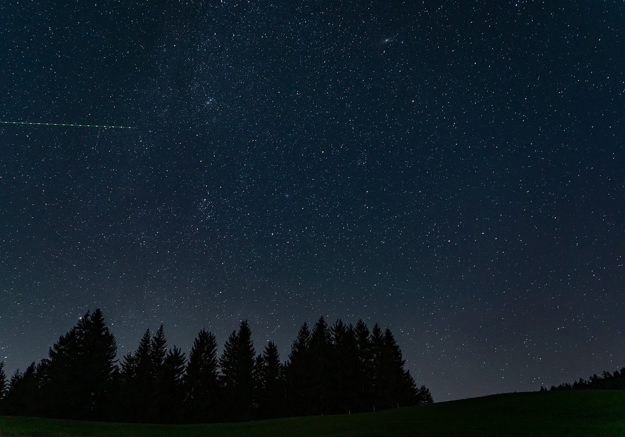 Stars Sky Trees Silhouette  - Lars_Nissen / Pixabay