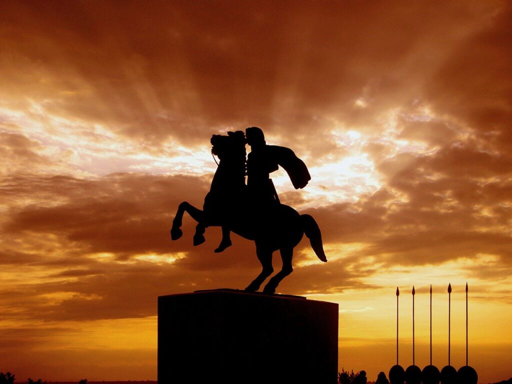 statue sunset sky silhouette 4881132