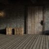stone wall wooden floor wooden door 6543900