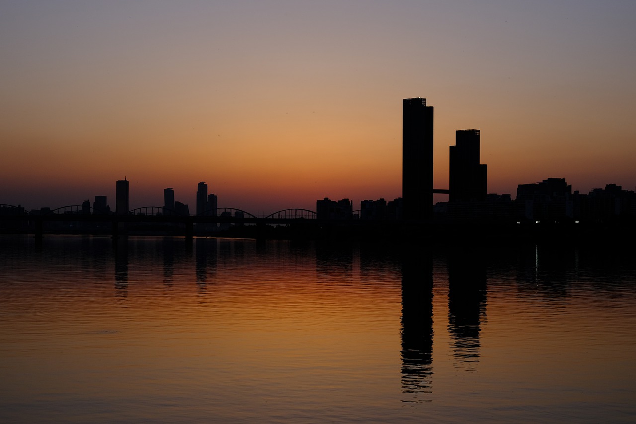 Sunset Bridge Han River Travel  - cskkkk / Pixabay