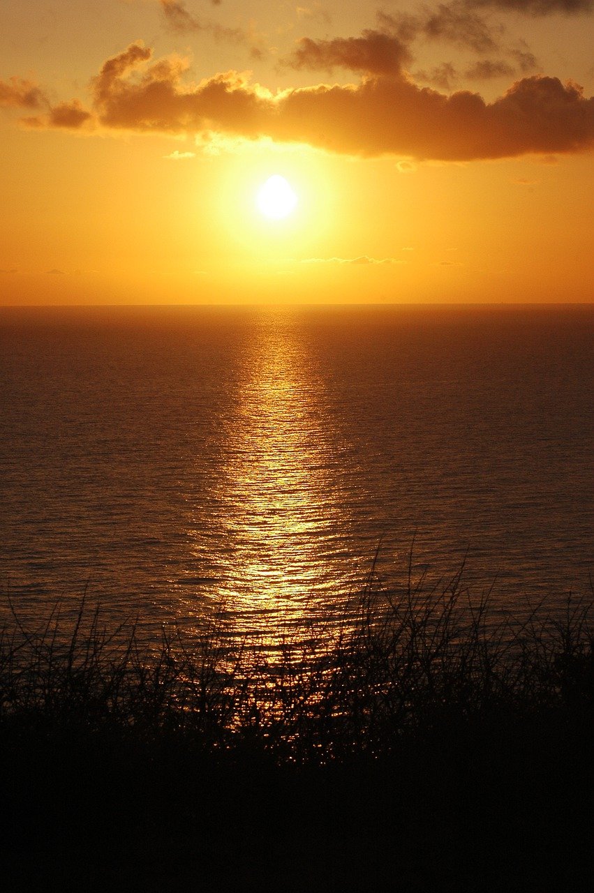 Sunset Sun Sea Silhouette Sunlight - ThMilherou / Pixabay