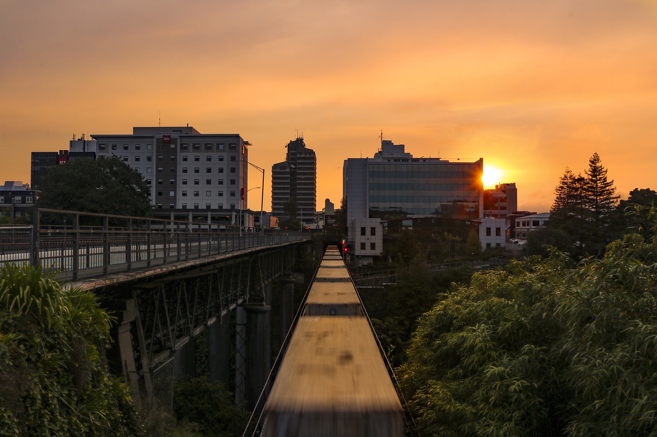Sunset Train Sky City Moving Train  - nwatson12 / Pixabay
