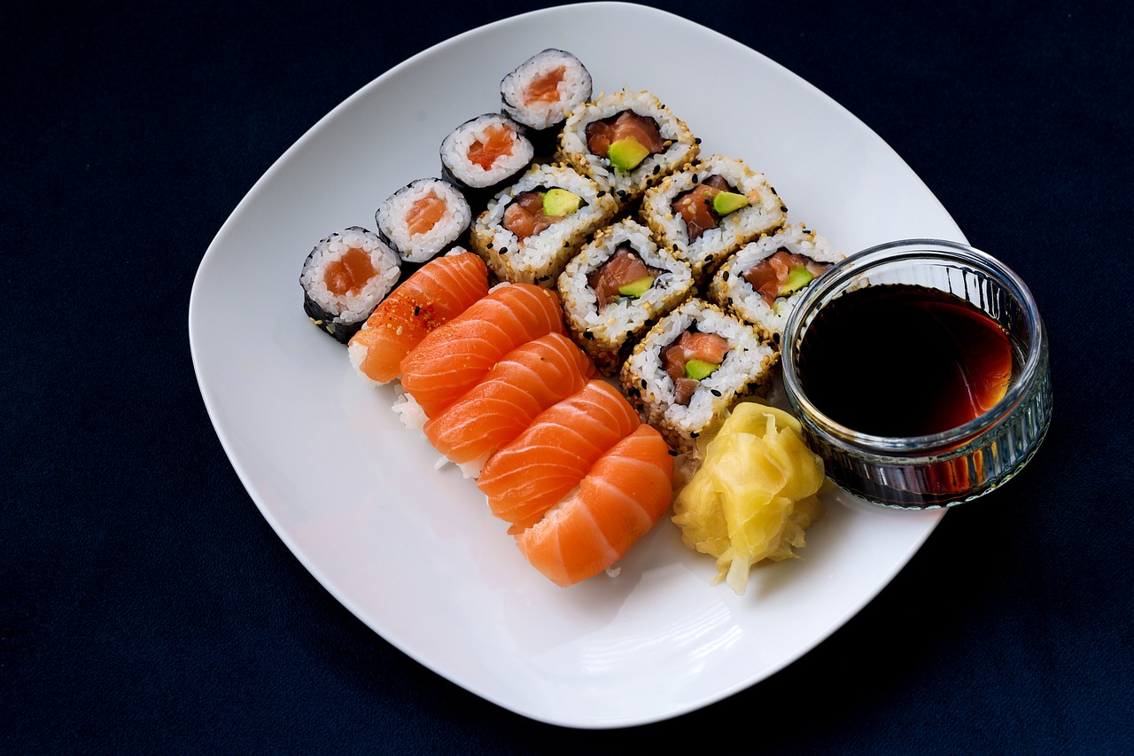 Sushi Japanese Cuisine Dish Salmon  - omisido / Pixabay