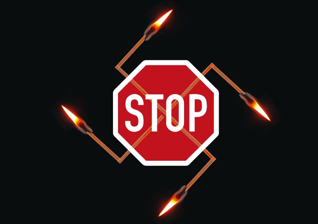 Swastika Prohibited Stop Fire  - geralt / Pixabay
