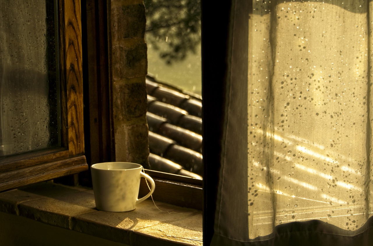 Tea Cup Window Relax Raindrops - lorilorilo / Pixabay