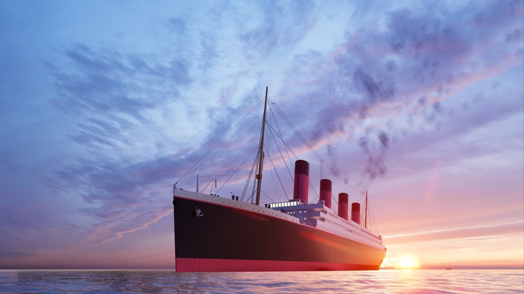 Titanic Sunset Ocean Ship  - David_Do / Pixabay
