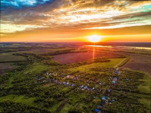 Town Sunset Panorama Sunrise  - psbitnev / Pixabay