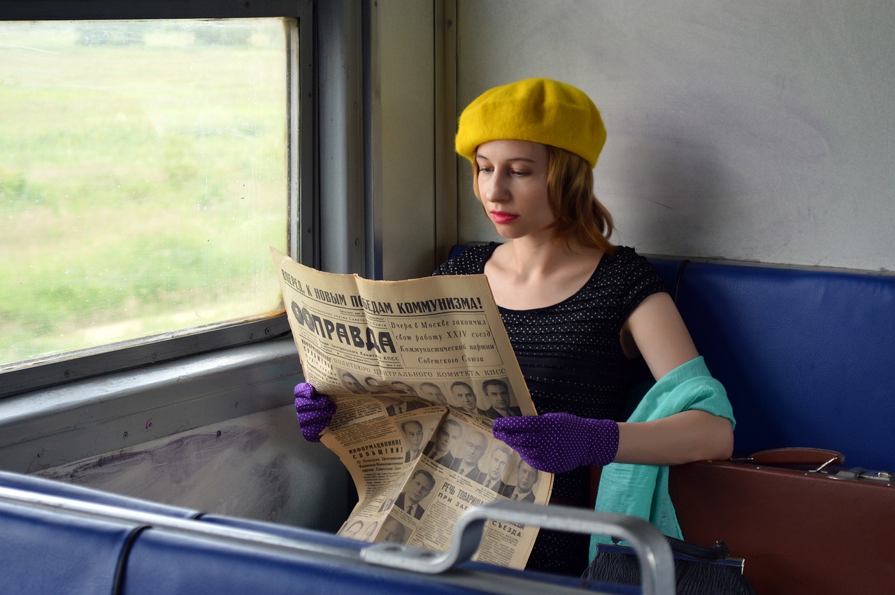 Train Car Woman Passenger  - Victoria_Borodinova / Pixabay