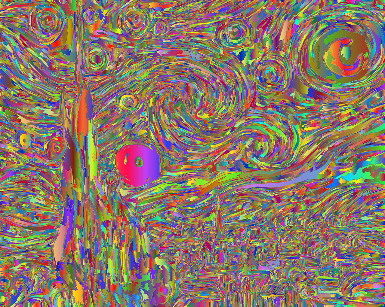 Van Gogh Starry Night Painting  - GDJ / Pixabay