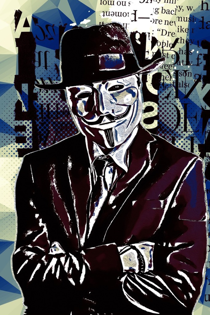 Vendetta Anonymous Mask Artwork  - ArtTower / Pixabay