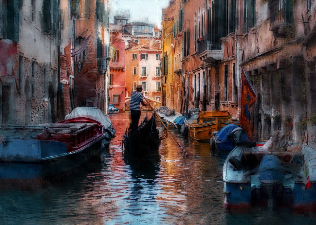 Venice Boats Photo Art Rowing  - ArtTower / Pixabay