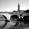 Verona Bridge River Black And White  - passionefotografia23 / Pixabay
