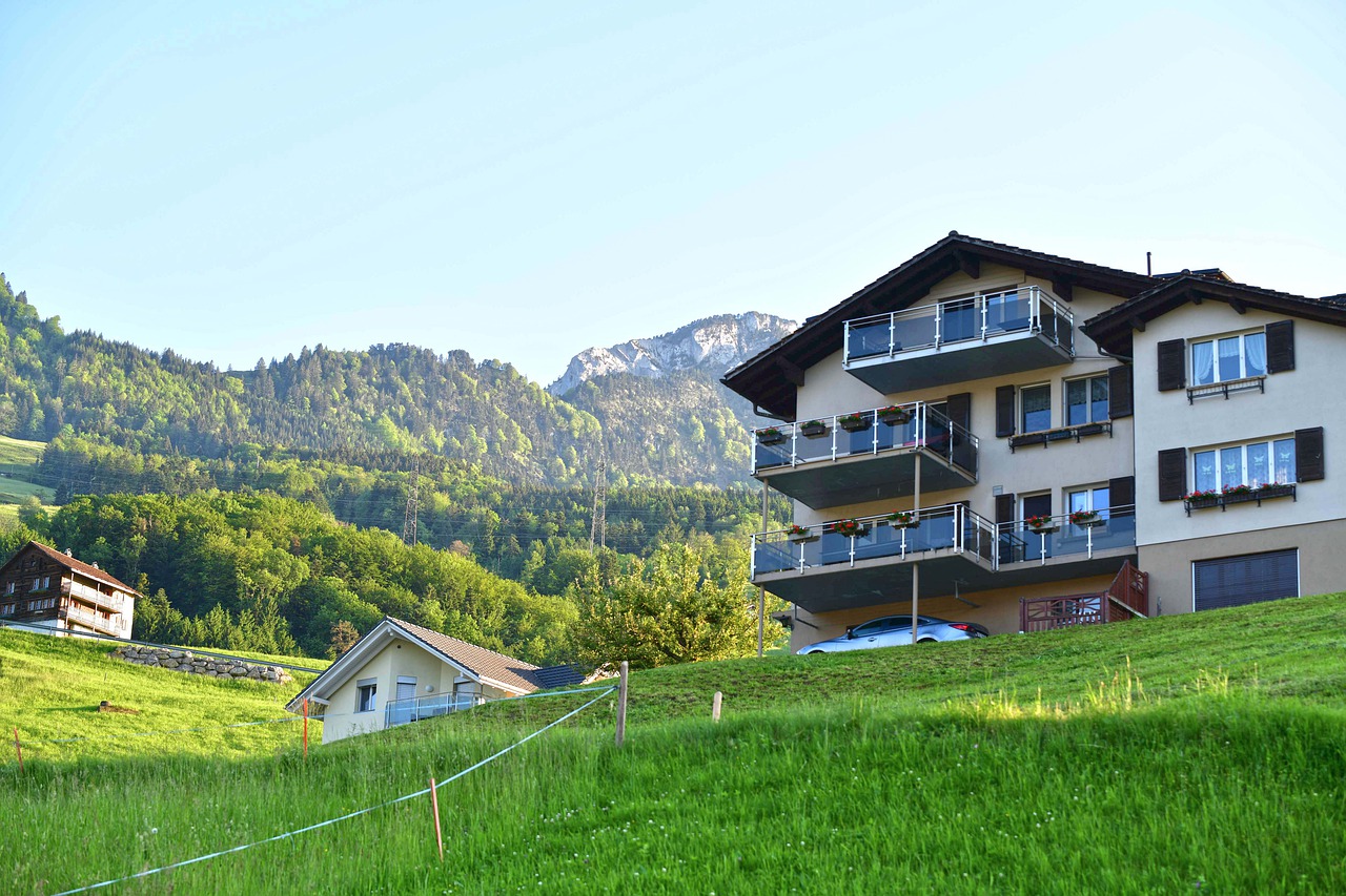 Village Houses Lauerz Hill Meadow - farago_jozsef / Pixabay