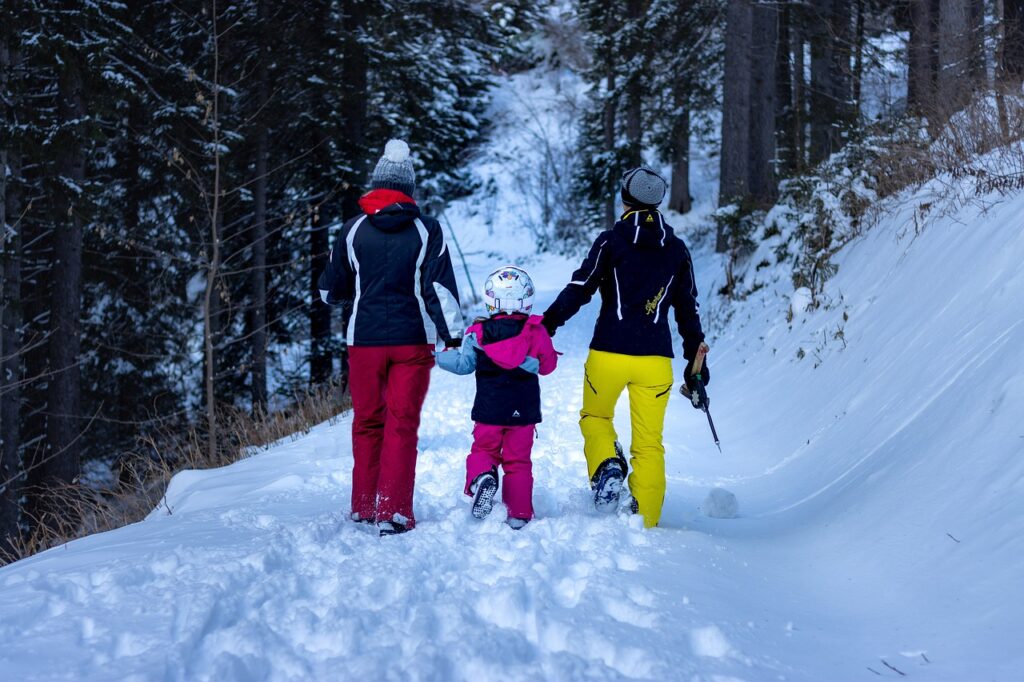Walk Family Snow Walking Strolling  - Aiky82 / Pixabay
