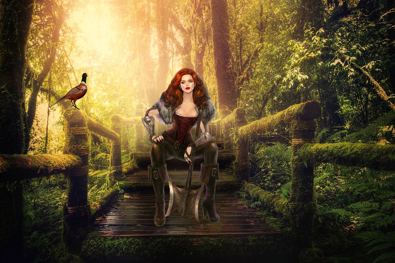 Warrior Jungle Fantasy Girl Woman  - jcoope12 / Pixabay