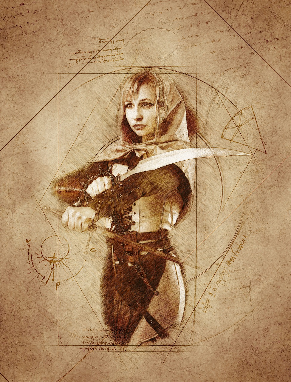 Warrior Woman Dagger Cosplay - ArtTower / Pixabay