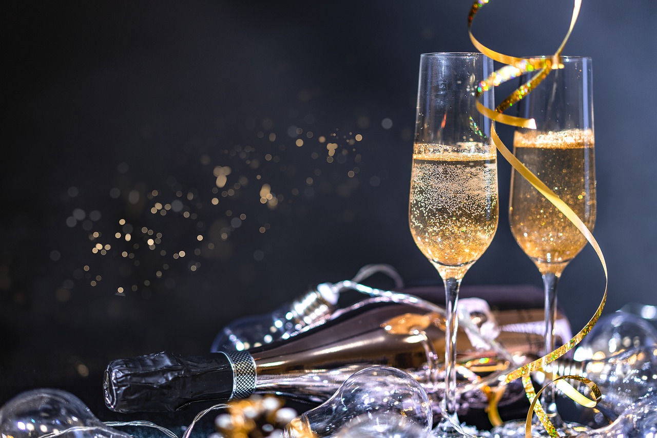 Wine Glasses Toast Holiday  - VisionPics / Pixabay