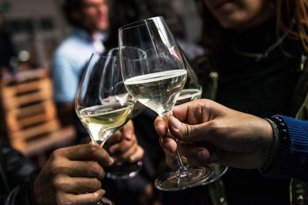 Wine Toast Friends Glasses Cheers  - robyrad / Pixabay