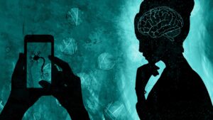Woman Brain Phone Screen Hands  - chenspec / Pixabay