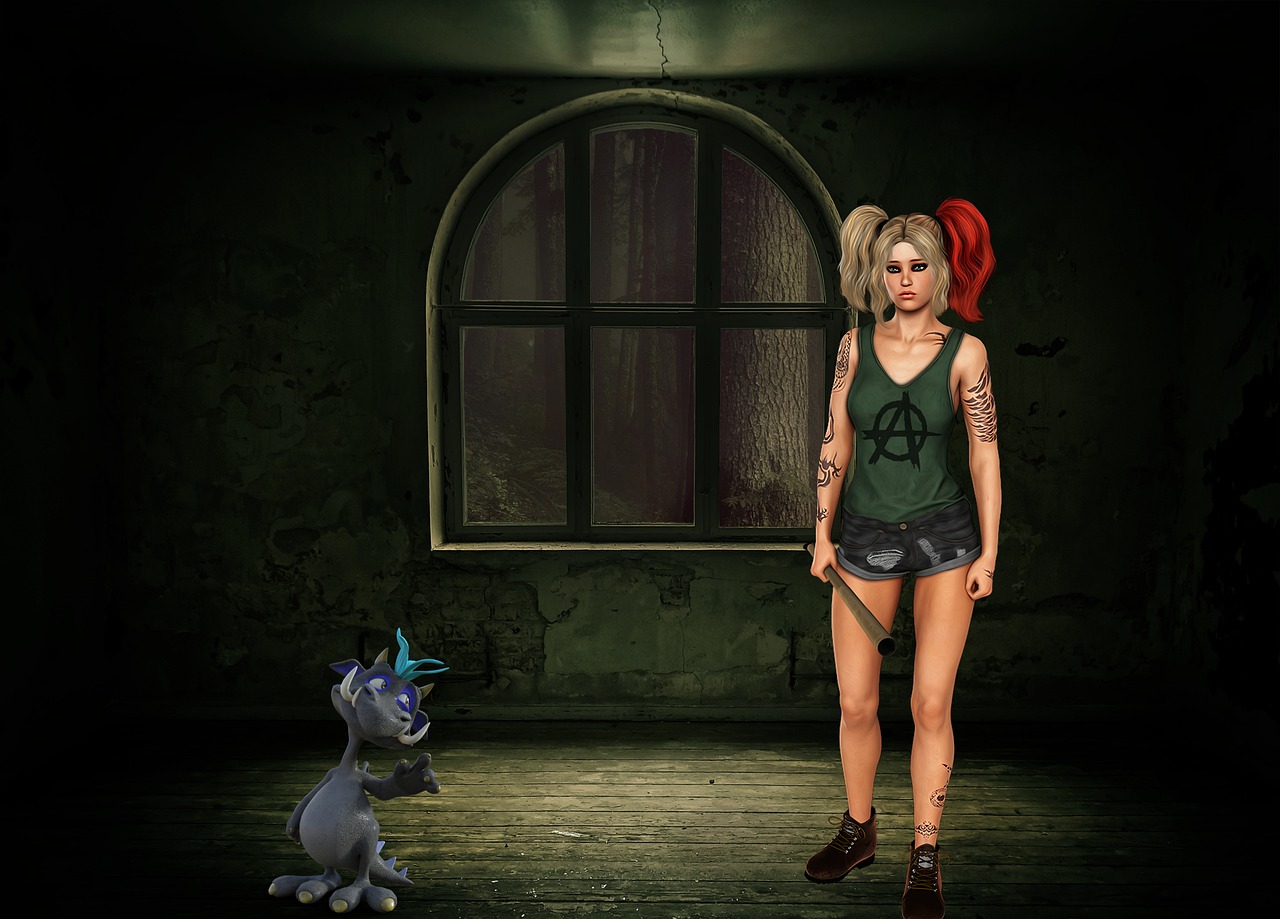 Woman Dark Room Creature Fantasy  - jcoope12 / Pixabay