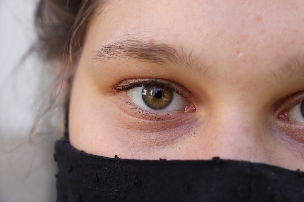 Woman Face Eye Iris Facemask  - citypraiser / Pixabay