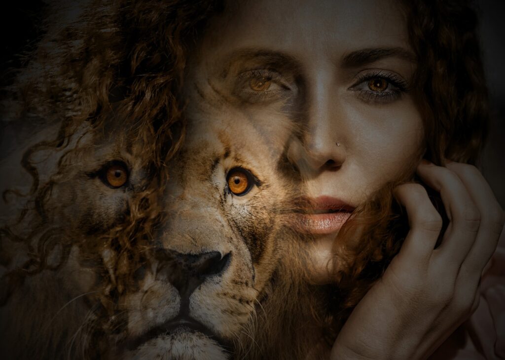 Woman Lion Eyes Hair Surreal  - JanetRDominguez / Pixabay
