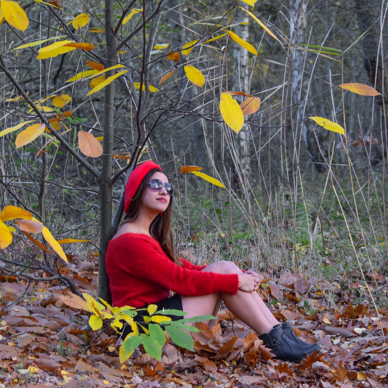 Woman Model Hat Leaves Trees - Ben_Kerckx / Pixabay
