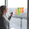 Woman Office Post Its Notes Window  - magnetme / Pixabay