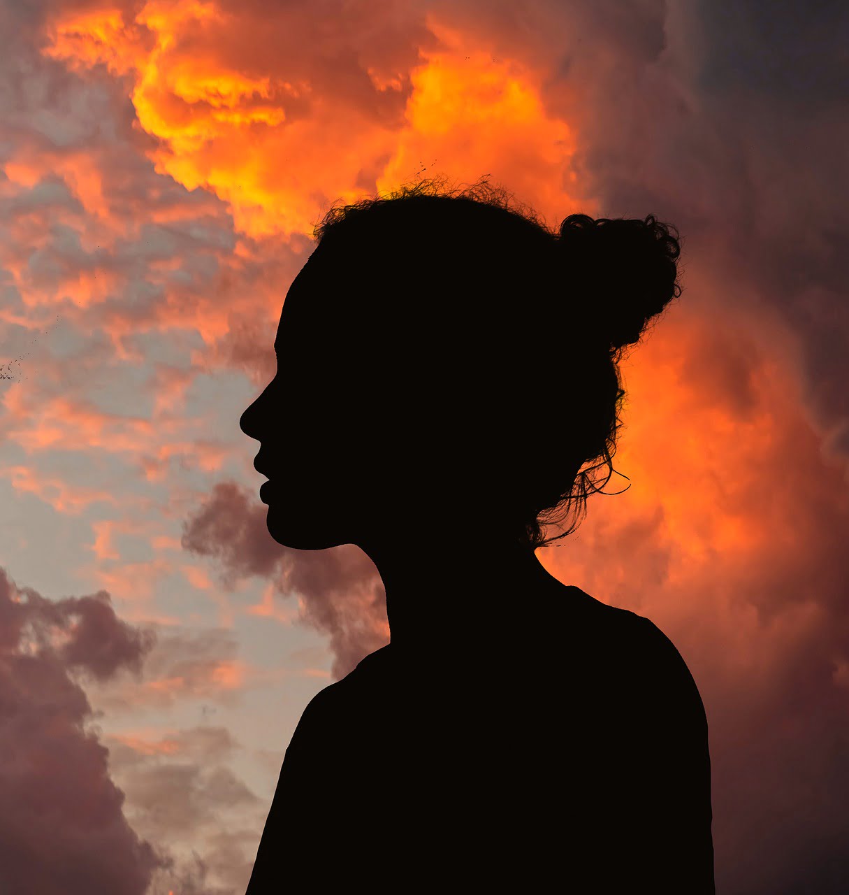 Woman Sky Silhouette Couple Love  - AlemCoksa / Pixabay